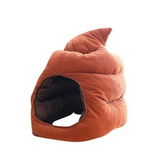 PartyPang 可愛便便造型連帽帽, 棕色, 1個