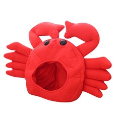 Party Pang可愛連帽帽 螃蟹, 紅色的, 1個
