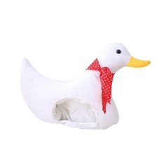 PartyPang 可愛鴨子連帽頭套, 白色, 1個