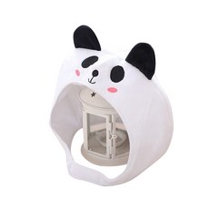 Party Pang可愛連帽帽 熊貓, 白色的, 1個