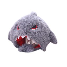 Party Pang可愛連帽帽假毛 鯊魚, 灰色的, 1個