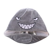 PartyPang 可愛連帽帽 俏皮鯊魚, 灰色, 1個