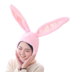 PARTY PANG 可愛連帽頭套 性感兔子, 粉紅色, 1個