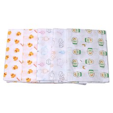BeBeOne 多用途方形布尿墊巾 5款組, B款, 1組