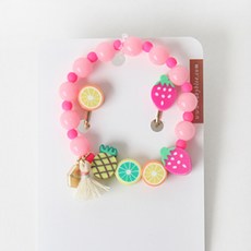 BABYLEE 造型耳夾+手鍊組