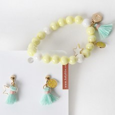 BABYLEE 造型耳夾+手鍊組