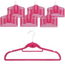 데코즈인 벨벳 옷걸이, 핑크, 60개