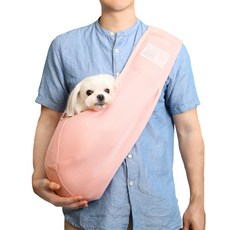 ITS DOG 袋鼠網眼單肩包, 粉紅色