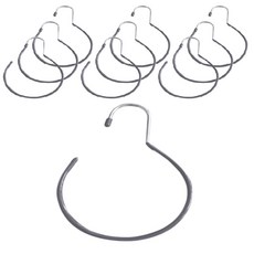 Decozin 塗層多用途皮帶帽架, 灰色, 10個