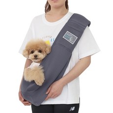 ITS DOG 袋鼠網眼單肩包, 灰色