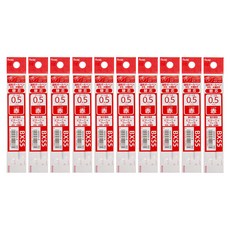Pentel 飛龍文具 Vicuña 筆芯 0.5mm, 10個, XBXS5-B 紅色