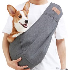 ITS DOG 袋鼠斜背袋, 炭灰色, 1個