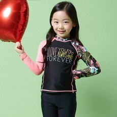 쿠기어드벤쳐 여아용 래쉬가드 3종 세트 KG-M693