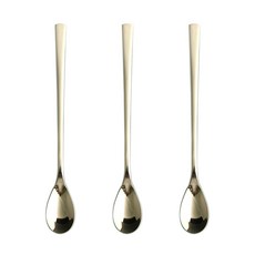 長柄攪拌茶匙, 金子, 3個