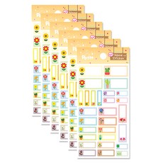 Petit 姓名貼紙 da5357-a, 6個