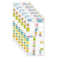 쁘띠팬시 네임스티커 da5357-d, 동물, 1개입, 6개