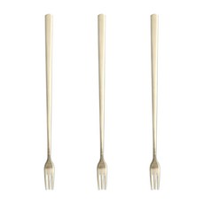 Inspoon Grace 長柄叉, 金色, 3個