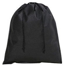 Donna&deco Riley 不織布束口袋 XXXL, 黑色, 10個