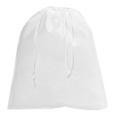 Donna&deco Riley 不織布束口袋 XL, 白色, 10個