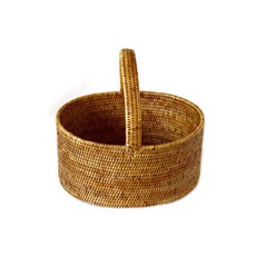 BIK 라탄 타원 피크닉 바스켓 large IT CO 098, 1개