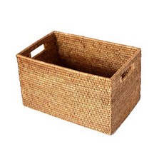 BIK藤編開放式籃子 大 IT CO 041, 1個, 單色