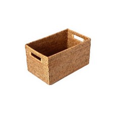 BIK藤編開放式籃子 小 IT CO 042, 單色, 1個