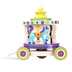 멜리사앤더그 베이비 회전목마 끌기 놀이 MD3616, 혼합 색상, 1개