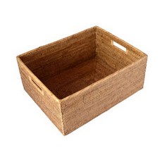 藤編長方形籃 IT CO 034 L號, 1個, 單色