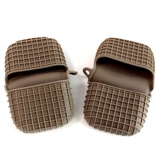 Kitchen9 矽膠鬆餅鍋把, 棕灰色, 2個