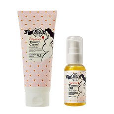 빅그린 임산부 중기 마사지 터미크림 170g + 오일 50ml 세트, 1개