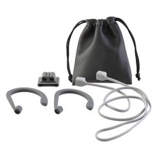 비쉐르 썬티어 에어팟 이어캡 + 스트랩 + 워치스트랩 포켓파우치 세트, 그레이, 1개