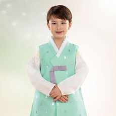 geumdong hanbok 男童薄荷綠半色童韓服套裝 CM011 + 福袋