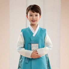 geumdong hanbok 男童藍翡翠學寶韓服套裝 AM066 + 福袋