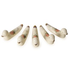 Queen Rose 鴨子筷匙架, 象牙白, 5個