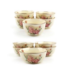 玫瑰皇后家庭航空款待套裝 10p, 象牙白, 飯碗(5入) + 湯碗(5入)