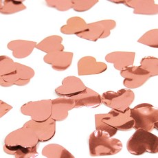 派對亮片 3入, 金屬玫瑰金心形