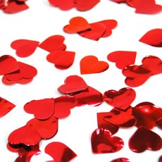 派對亮片 3入, 心紅