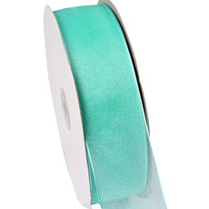 格德歐根紗裝飾禮品包裝緞帶 SY20 25mm, 薄荷綠, 90m