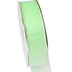 Guard歐根紗裝飾禮物包裝緞帶 SY10 6mm, 綠色, 90m