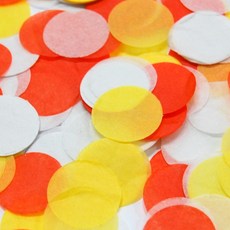 派對亮片 3入, 橙色和諧