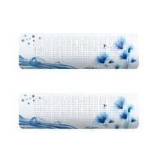 로이 바캉스 걸이형 에어컨바람막이 블루연꽃, 2개