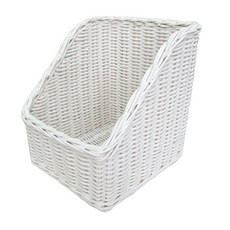 라탄샵 잡지꽂이 B308 대 240 x 270 x 300 mm, 화이트