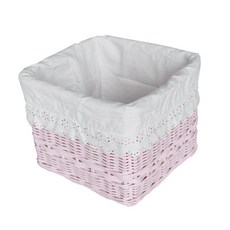 Rattan Shop 方形收納籃 B402, 粉紅色, 1個