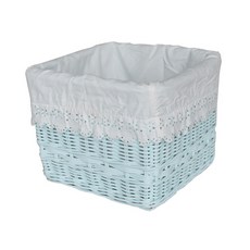라탄샵 正方形收納籃 B402 300 x 300 x 250 mm, 藍色, 1個