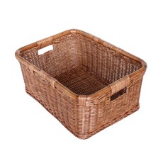 Rattan Shop 長方形托希提籃 C703 290 x 390 x 170 mm, 棕色, 1個