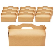 Donna&deco Doah 手提素面長形紙盒, 牛皮色, 10個