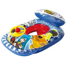 MECARD 魔車戰魂 汽車造型嬰兒學步車游泳圈, 混合顏色, 1個