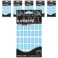 Petit 保護膜標籤 索引貼紙 20-F211B 13入, 藍色, 6個