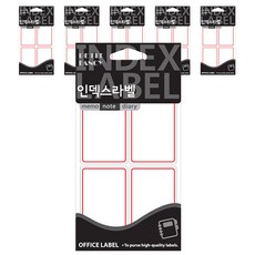 Petit 索引標籤貼紙 20-206R 18p, 紅色, 6個