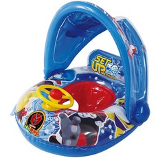 兒童汽車遮陽游泳圈, 混色, 1個